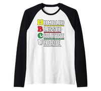 HBCU College Humbled Blessed Creative Unique Black History Camiseta Manga Raglan