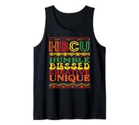 HBCU College Humbled Blessed Creative Unique Black History Camiseta sin Mangas