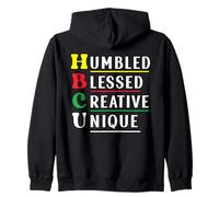 HBCU College Humbled Blessed Creative Unique Black History Sudadera con Capucha