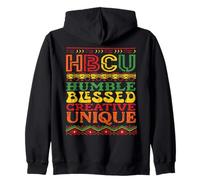 HBCU College Humbled Blessed Creative Unique Black History Sudadera con Capucha
