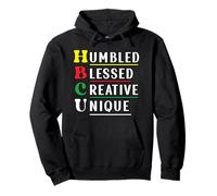 HBCU College Humbled Blessed Creative Unique Black History Sudadera con Capucha