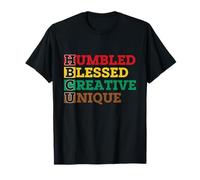 HBCU Humillado Blessed Creative Unique - Orgullo Africano Camiseta
