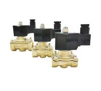 HBDCRJGE Electroválvula de Gas for Agua Normalmente Cerrada IP65 Bobina Completamente Cerrada G3/8" G1/2" G3/4" G1 G1-1/4 G1-1/2 G2 AC220V DC12V 24V(AC380V,3/8 Inch)