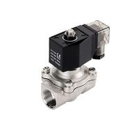 HBDCRJGE Válvula solenoide de 1/2", 3/4", 1" y 2" Normalmente Cerrada, 12 V, Agua, 24 V, 230 V, Bobina de Acero Inoxidable IP65.(12vdc-n/B/R)