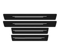 HBDTNTKF 4 Piezas Tiras Protectoras Umbral De Puerta del Coche para Lexus UX200 UX250H UX300 UX300E, Bienvenidos ListóN Pedal AutomáTico Embellecedores Accesorios,A/White Line