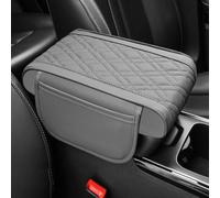 HBDTNTKF Coche Reposabrazos Cojín para Ford B-MAX C-MAX S-MAX KA Edge, CóModa Y Antideslizante Funda De Consola Central Brazos Alfombrilla con Bolsa Almacenamiento,E/Gray- 32 * 20 * 5cm