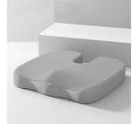 HBDTNTKF Cojines Asientos De Coche para Skoda Kamiq 2019-2025, Cojín Asiento Conductor Elevador Ergonómico Espuma Viscoelástica Almohadilla Accesorios,B-Grey