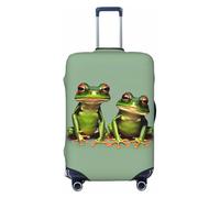 HBDVHZ Funny Green Frogs 1 funda de equipaje estampada, accesorios de viaje ligeros de moda, Black, S
