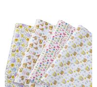 HBell 8 hojas de papel de regalo de Pascua, 4 diseños, huevo de Pascua, conejito, pollito, papel de regalo colorido de dibujos animados, papel de envoltura de Pascua colorido para primavera,