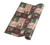 HBell Papel de regalo de Navidad, papel de regalo de Navidad, 43cm x 15 m, papel de regalo de Navidad, perfecto para regalo de Navidad, Año Nuevo, Festival, Decoraciones de Fiesta (Oscuro)