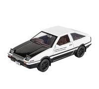 HBEUBUOEB Modelos Prefabricados Vehículos Motor 1:30 Coche Aleación para Ae86 Modelo Sonido Genial Luz Fuerte Fuerza Retorno Absorción Amortiguadores Las Cuatro Ruedas Exquisito(Black White with Box)