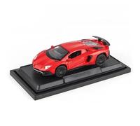 HBEUBUOEB Modelos Prefabricados Vehículos Motor 1:32 Coches Juguete Aleación para LP750 Adorno Mesa Fino El Mejor Modelo Coche Coleccionable para Amantes Los Coches Regalo(Red with Box)