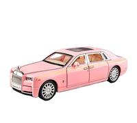 HBEUBUOEB Modelos Prefabricados Vehículos Motor 1:32 para Rolls Royce Phantom Modelo Coche Aleación Fundido A Presión Juguete De Metal Colección Simulación Sonido Y Luz Regalo Niños(Pink)
