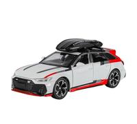 HBEUBUOEB Modelos Prefabricados Vehículos Motor 1:32 para Rs6 Modelo Aleación Hermosos Adornos Mesa El Mejor Artículo Colección para Amantes Los Modelos Coches Regalo Juguete(White with Box)
