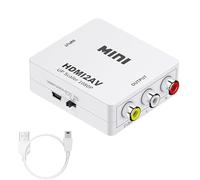 HBFQMDJLX Convertidor HDMI a AV, mini adaptador de video para Smart Box y decodificador a TV antigua, con salida RCA