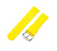 HBGRVCKS Quick Release Silicone Watch Band 18mm 20mm 22mm 24mm Rubber Watch Strap For Traditional Or Smart Watch Unisex Watch Strap Watch Replacement Strap(Yellow A,24mm)