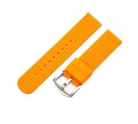 HBGRVCKS Quick Release Silicone Watch Band 18mm 20mm 22mm 24mm Rubber Watch Strap For Traditional Or Smart Watch Unisex Watch Strap Watch Replacement Strap(Orange A,20mm)