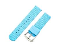 HBGRVCKS Quick Release Silicone Watch Band 18mm 20mm 22mm 24mm Rubber Watch Strap For Traditional Or Smart Watch Unisex Watch Strap Watch Replacement Strap(Light Blue A,22mm)