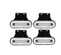 HBGURM 10 Uds/4 Uds 12V-24V Luz De Posición Lateral Luces Reflectoras Luces De Liquidación Para DAF Para Remolque Camión Furgoneta Feu Clignotant Latéral(4Pcs white A)