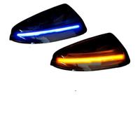 HBGURM 2x LED Luz Señal Giro Dinámica Para Mercedes Para Benz W204 S204 W164 Vito Bus Viano Indicador Intermitente Del Espejo Retrovisor Ala Lateral Coche Feu Clignotant Latéral(Blue-Yellow)