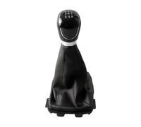 HBGURM Cambios Marcha Coche ABS Con Funda Cuero Sintético Negro Pomo De Cambio Marchas Manual Para Ford Para Ecosport 2012-2018(5 Speed Black)