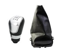 HBGURM Cambios Marcha Coche Para Ford Para Fiesta 2008-2012 Accesorios Para Coche Funda Protectora Para Palanca De Cambios(5 Speed Silver)
