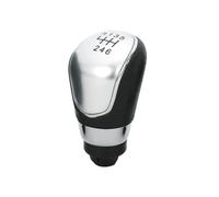 HBGURM Cambios Marcha Coche Para Ford Para Fiesta 2008-2012 Accesorios Para Coche Funda Protectora Para Palanca De Cambios(6-Speed Silver Knob)