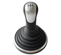 HBGURM Cambios Marcha Coche Para Ford Para Fiesta MK6 Para Connect Para Fusion 2003-2008 Funda Protectora Para Pomo De Palanca Cambios 5/6 Velocidades(Silver Pen and Case)