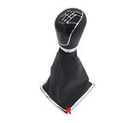HBGURM Cambios Marcha Coche Para Ford Para Focus 2 MK2 FL MK3 MK4 Para Fiesta MK7 Para KUGA 2006-2013 Funda Protectora Para Pomo De Cambio Marchas Manual 5/6 Velocidades(6 Speed Black)