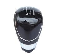 HBGURM Cambios Marcha Coche Para Ford Para Focus 2 MK2 FL MK3 MK4 Para Fiesta MK7 Para KUGA Funda Protectora Para Pomo De Cambio Marchas Manual 5/6 Velocidades(6-Speed Black)