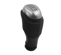 HBGURM Cambios Marcha Coche Para Renault Para Captur 1 I MK1 2013 2014 2015 2016 2017 2018 2019 Pomo De Palanca Cambios Cuero(Silver black 5 speed)