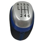 HBGURM Cambios Marcha Coche Pomo De Palanca Cambios Cuero Para Renault Para Captur 1 I MK1 2013-2019 6 Velocidades(6 speed blue line)