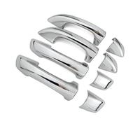 HBGURM Cubierta Cromada Para La Cavidad Manija De La Puerta Lateral Del Automóvil Para Skoda Para Superb B6 2008 2009 2010 2011 2012 2013 2014 2015 Manilla Exterior Coche(No Button Handle)