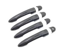 HBGURM Cubierta Para Manija De Puerta De Coche Para Renault Para Fluence 2009 2010 2011 2012 2013 2014 2015 2016 2017 2018 2019 Manilla Exterior Coche(1 Keyhole No Button)