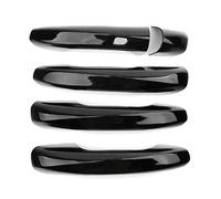 HBGURM Cubiertas Adhesivas Para Manijas De Puertas De Coche Para Mercedes Para Benz CLA A C E GLC GLB LHD Manilla Exterior Coche(Black 1 sensor)