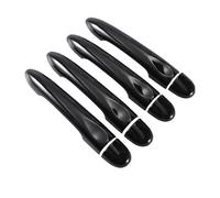 HBGURM Embellecedor De Manija De Puerta Negro Brillante Para Renault Para Megane 3 MK3 III 2008 2009 2010 2011 2012 2013 2014 2016 Manilla Exterior Coche(4Dr no key no button)