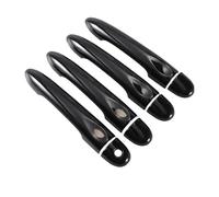HBGURM Embellecedor De Manija De Puerta Negro Brillante Para Renault Para Megane 3 MK3 III 2008 2009 2010 2011 2012 2013 2014 2016 Manilla Exterior Coche(4Dr 1 key 2 buttons)