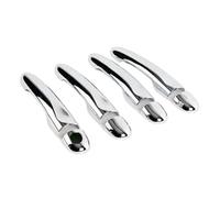 HBGURM Embellecedores Cromados Para Manijas De Puerta Para Renault Para Megane 3 MK3 III 2008 2009 2010 2011 2012 2013 2014 2015 Manilla Exterior Coche(4Dr 1 key no button)