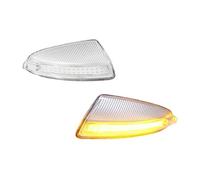 HBGURM Luz LED Señal Giro Para Espejo Retrovisor Coche Para Mercedes Para Benz Clase C W204 S204 W639 W164 ML300 ML500 ML550 C250 C300 C350 2010-2014 Feu Clignotant Latéral(Clear Lens)