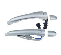 HBGURM Manija De Puerta Exterior Plateada, Entrada Inteligente Para Renault Para Koleos 2009-2018 Para Espace IV 80611JZ00 80647JY01A Manilla Exterior Coche(Front Pair)