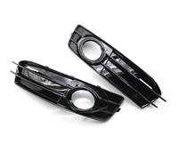 HBGURM Para A3 8P S-Line 2009-2012 8P0807682 8P0807681 Cubierta bisel la luz antiniebla automóvil Rejilla de la lámpara del parachoques delantero (Pair Gloss black)