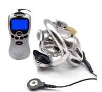 HBHYU BDSM Sex Penis Cage/Jaula for pene/Jaula de castidad Cinturón de castidad sexual Hombre con anillo SM Juguetes sexuales for hombres(40mm,S)