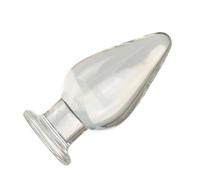 HBHYU Consolador de cristal BDSM, tapón anal XXL, tapón anal extra grande, consolador de cristal transparente, bolas anales, cuentas anales, dilatador de ano liso, juguete sexual SM for mujeres y homb