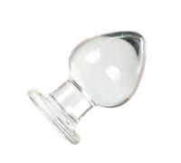 HBHYU Consolador de cristal BDSM, tapón anal XXL, tapón anal extra grande, consolador de cristal transparente, bolas anales, cuentas anales, dilatador de ano liso, juguete sexual SM for mujeres y homb