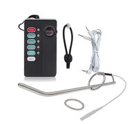 HBHYU Dilatadores uretrales huecos de acero inoxidable BDSM, juego de anillos for el pene de silicona, dilatador con tapón for el pene con anillo for el pene con control de host, juguetes sexuales SM