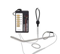HBHYU Dilatadores uretrales huecos de acero inoxidable BDSM, juego de anillos for el pene de silicona, dilatador con tapón for el pene con anillo for el pene con control de host, juguetes sexuales SM
