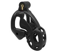 HBHYU Jaula de castidad for hombre, jaula de castidad for pene, cinturón de castidad masculino, jaula for pene de doble bloqueo, juguete sexual Bondage BDSM, jaula for pene(52mm,S)