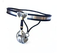 HBHYU Jaula de pene de acero inoxidable BDSM con cerradura - Jaula de castidad Jaula de castidad for hombres Bondage Bragas de jaula de pene - Cinturón de castidad Juguetes sexuales for hombres(70/80c