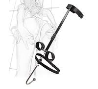 HBHYU Juego de sujeción de gancho anal de bondage BDSM con mordazas de bola de gancho anal de metal y esposas de cuero ajustables juego de bondage erótico juguete sexual for parejas(1-Kugeln)