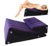 HBHYU SM Sex Pillow Set 2 Piezas, Rampa De Ayuda Sexual, Inflable, Combinación De Sofá, Almohada Triangular, Posición De Cuña De Apoyo, Almohada Versátil, Juguete Sexual, Almohadilla De Soporte Corpor